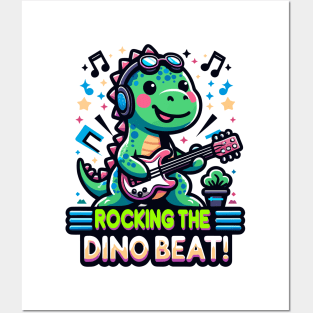 Musical Dino Groove: Jam Session Design Posters and Art